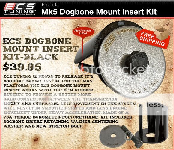 Mk5 ecs dog bone mount insert ??? VW Vortex Volkswagen Forum