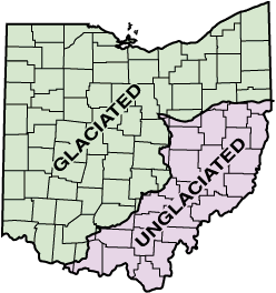 ohio glacier map